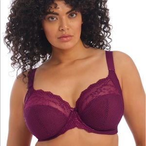 Elomi Charley Purple Lace Bra 32J 32 J
